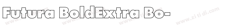 Futura BoldExtra Bo字体转换